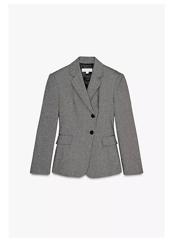 Zara Zara melanj iplikli kruvaze blazer ceket