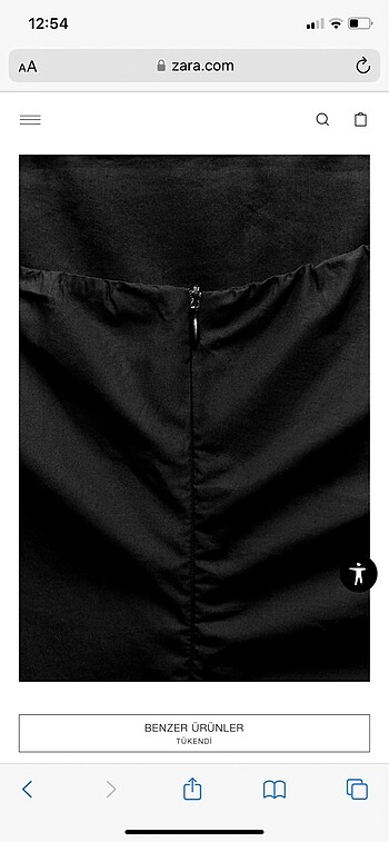 xs Beden Zara kabartmalı çiçek detaylı straplez elbise