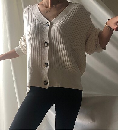 Bej trend hırka