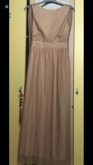 Koton Pudra rengi astarlı elbise