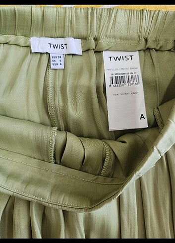 xs Beden yeşil Renk Twist pantalon