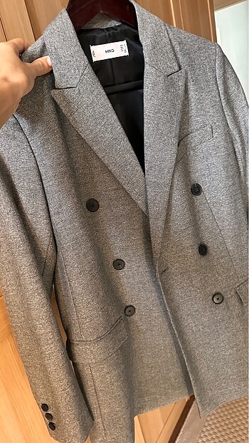 s Beden gri Renk Mango blazer