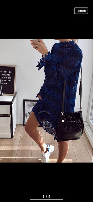 Zara dantel elbise