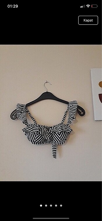 Push up bikini üstü