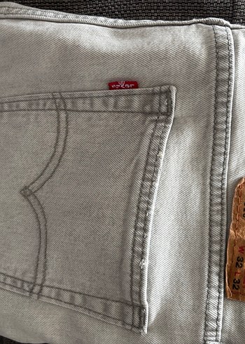 Levis Acik Gri Denim Jean