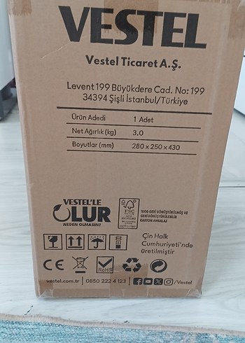  Beden Vestel Filtre Kahve Makinesi