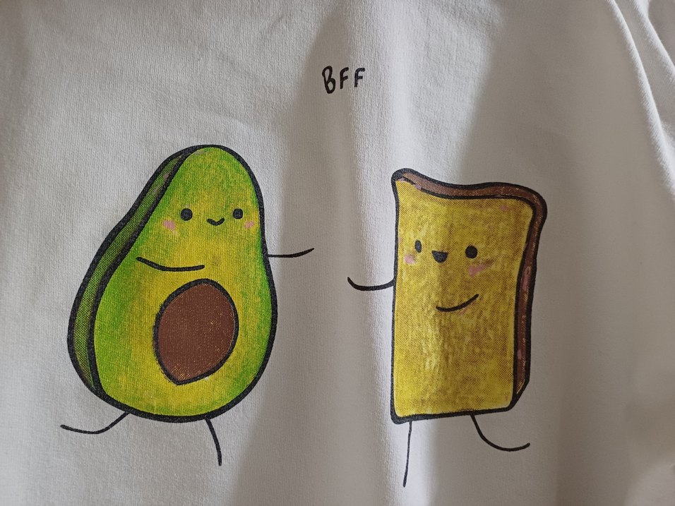 Beyaz Kapüşonlu Baskılı Kadın Sweatshirt - Görsel 2