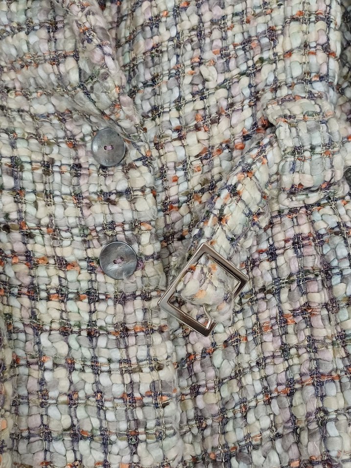 Düğmeli Pastel Renkli Kadın Ceket - Görsel 2