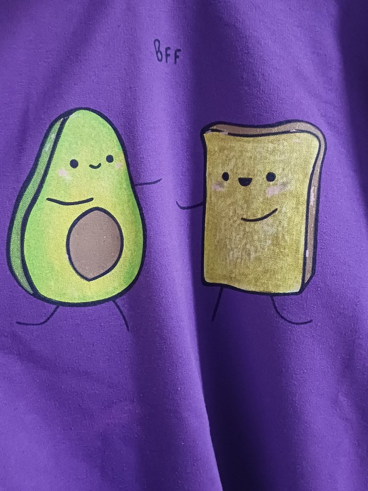 Mor Kapüşonlu Uzun Kollu Salaş Sweatshirt - Görsel 2