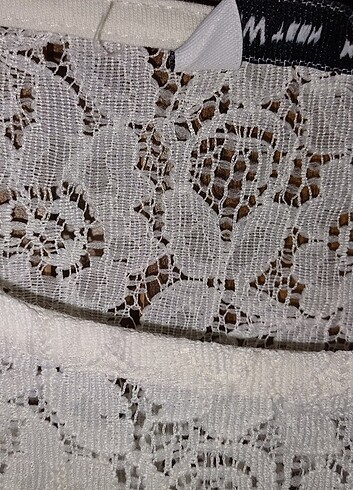 LCW dantel detaylı tişört  - Görsel 2