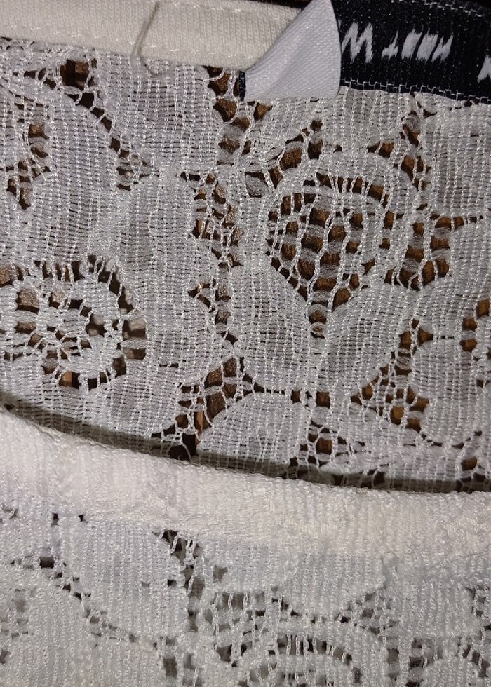 LCW dantel detaylı tişört  - Görsel 2