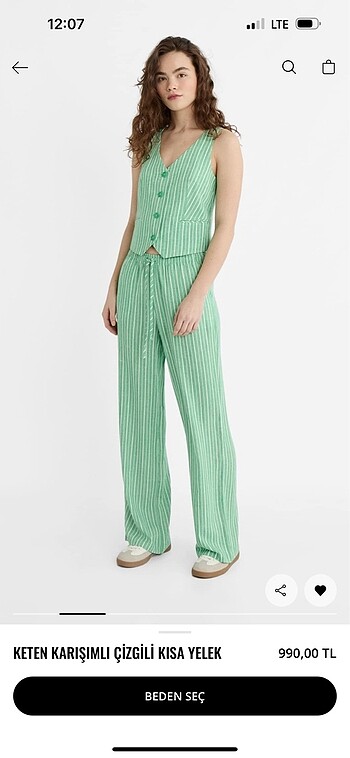Stradivarius Stradivarius yelek pantolon takım