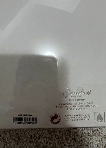  Beden Renk Bond no 9 chez bond edp 10 ml