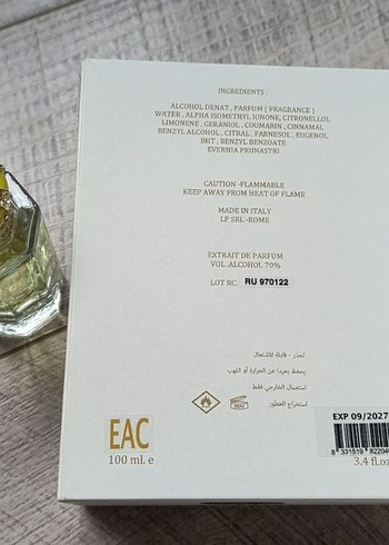  Beden Royal crown rain edp 10 ml