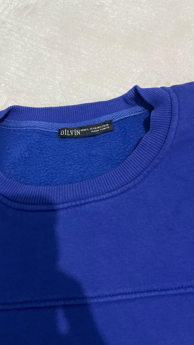 Kadın Lacivert Bisiklet Yaka Sweatshirt - Görsel 2