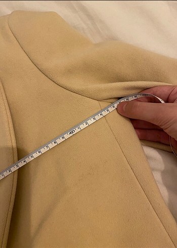 Bej Düğmeli Klasik Kaban - Görsel 4