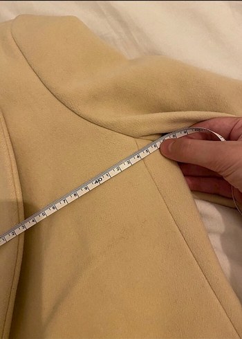 Bej Renk Düğmeli Kaban - Görsel 2