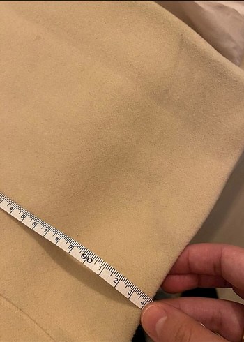 Bej Renk Düğmeli Kaban - Görsel 3