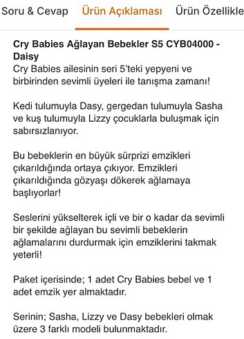  Beden Crayz Baybi 