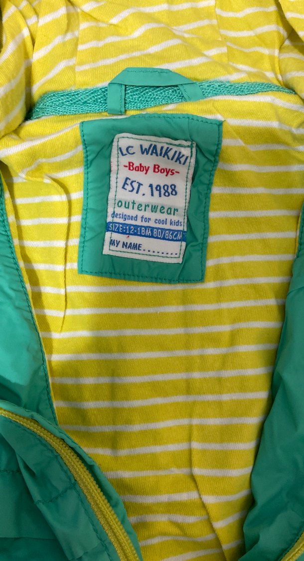 Erkek Çocuk Renkli Fermuarlı Yağmurluk - Görsel 2