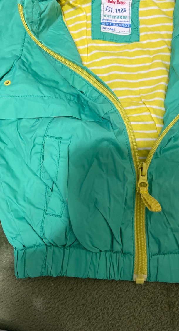 Erkek Çocuk Renkli Fermuarlı Yağmurluk - Görsel 3