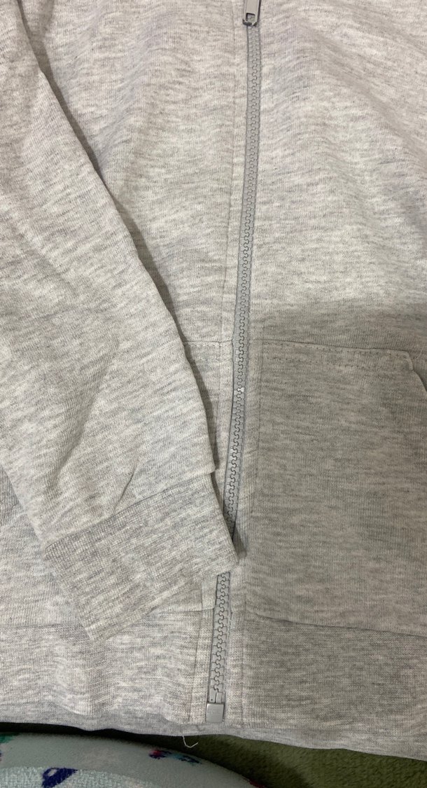 Gri Kapüşonlu Fermuarlı Erkek Sweatshirt - Görsel 3