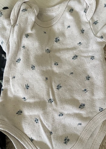 Beyaz Pamuklu Kısa Kollu Bebek Body - Görsel 6