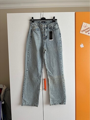 Trendyolmilla yüksek bel wide-leg jean