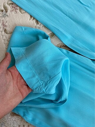 40 Beden mavi Renk Viskon kumaş yazlık pantolon