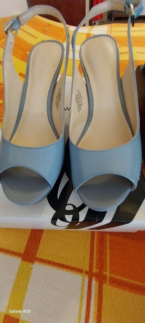 Mavi Rugan Stiletto Topuklu Kadın Ayakkabı - Görsel 2