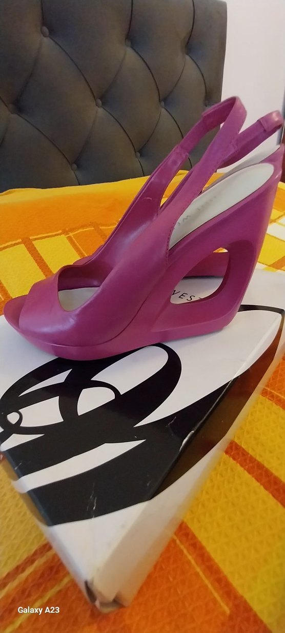 Pembe Platform Topuklu Kadın  Ayakkabısı - Görsel 3