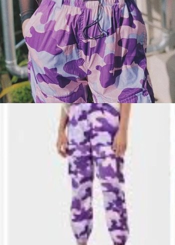 Mor Kamuflaj Desenli pantolon - Görsel 3