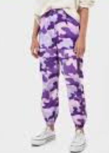 Mor Kamuflaj Desenli pantolon - Görsel 2