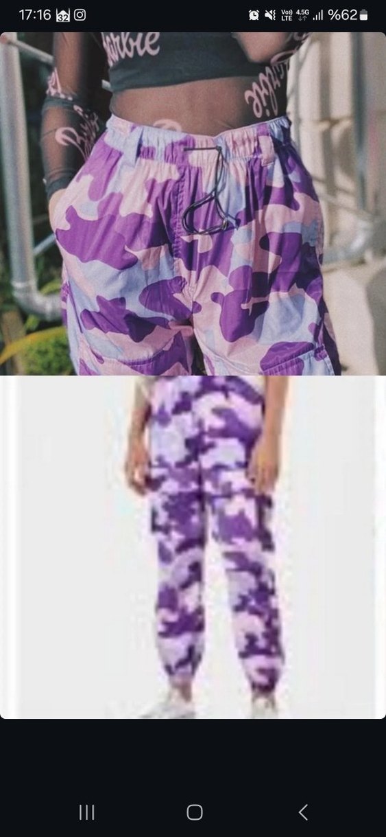 Mor Kamuflaj Desenli pantolon - Görsel 3