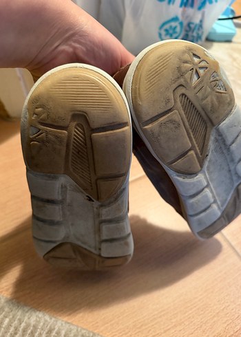 Bej Gri Bağcıklı Erkek cocuk Spor Ayakkabı - Görsel 4