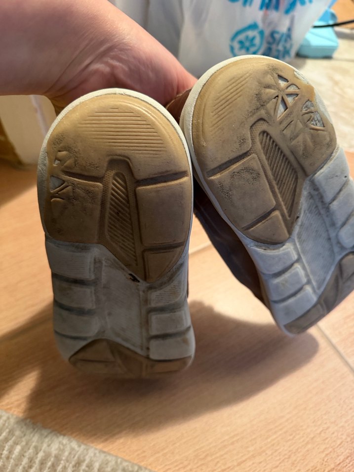 Bej Gri Bağcıklı Erkek cocuk Spor Ayakkabı - Görsel 4