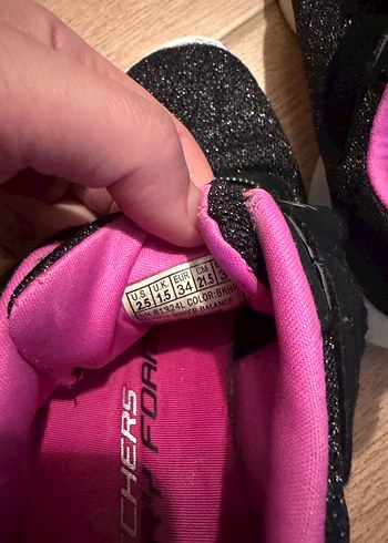 Kız Çocuk Siyah-Pembe Skechers Spor Ayakkabı - Görsel 3