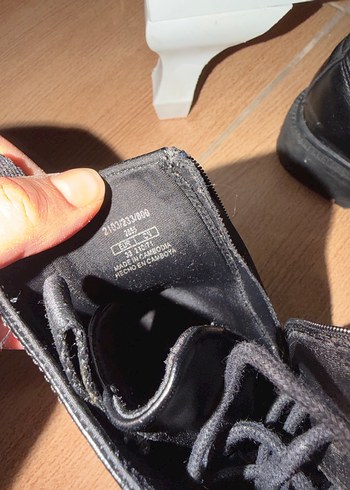 Siyah Deri kız cocuk Platform Topuklu Goth Botlar - Görsel 4