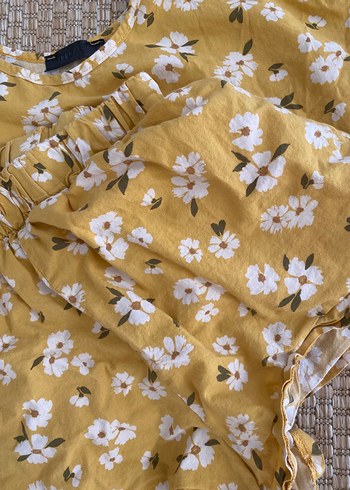 Trendyol & Milla Sarı Çiçekli pijama takımı