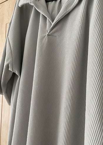 Gri Erkek  Takımı, Rahat Kesim, kısa Kollu - Görsel 4