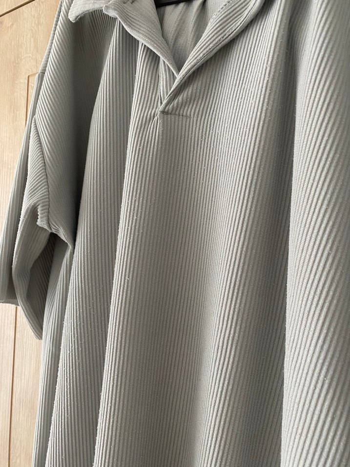 Gri Erkek  Takımı, Rahat Kesim, kısa Kollu - Görsel 4