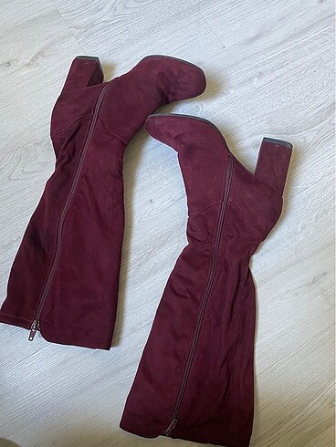 38 Beden bordo Renk Çizme