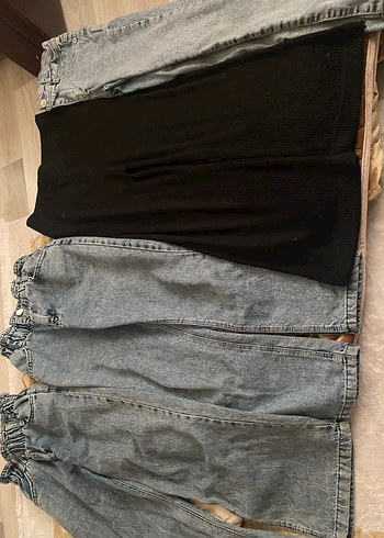 Kız çocuk Bol Kesim Denim Pantolon
