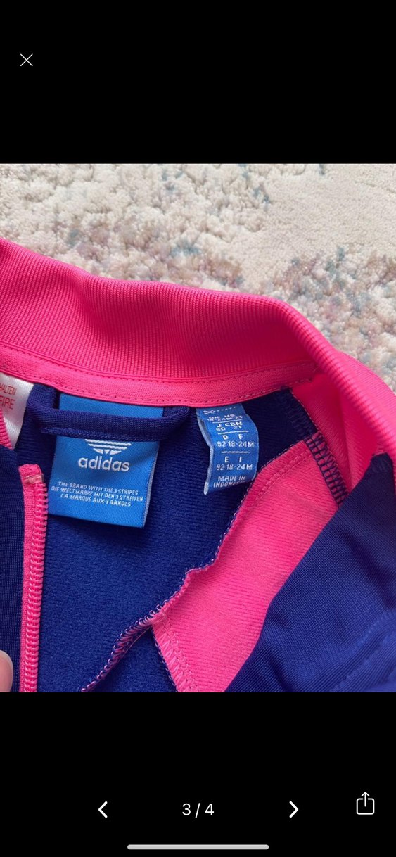 3 yaş Kız Çocuk Renkli Fermuarlı Eşofman Takımı - Görsel 3