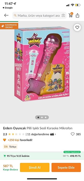  Beden Mikrofon şarkı çalıyor