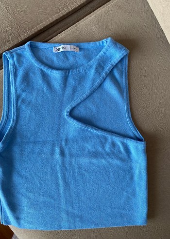 universal Beden mavi Renk Mavi Dilvin Crop Top