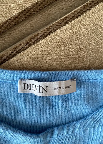 universal Beden Mavi Dilvin Crop Top