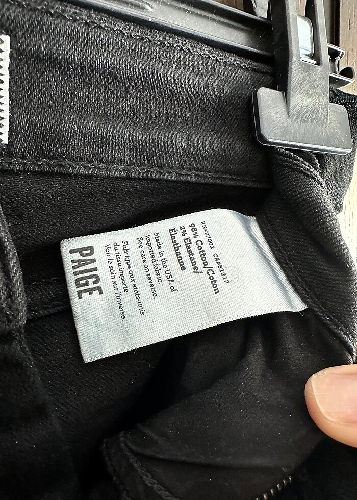 Paige siyah kot - Görsel 2