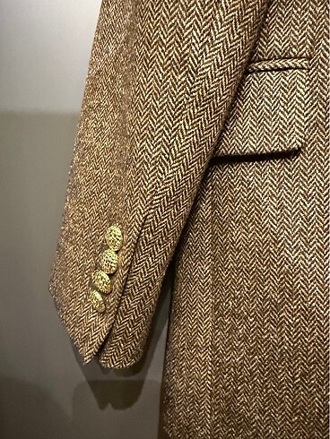 34 Beden kahverengi Renk Massimo Dutti yün blazer