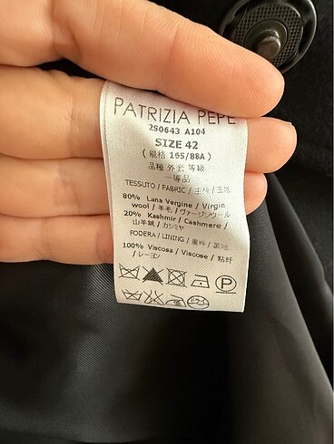 Patrizia Pepe Yün-Kaşmir Kaban - Görsel 5